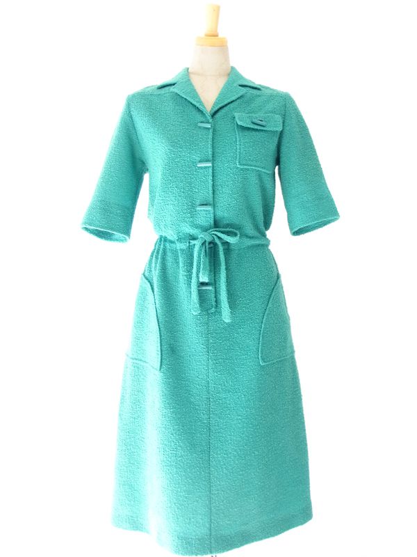 ヨーロッパ古着】フランス製 ヴィンテージ ポロワンピース