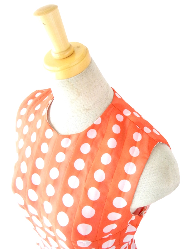 ヨーロッパ古着　水玉 ワンピース