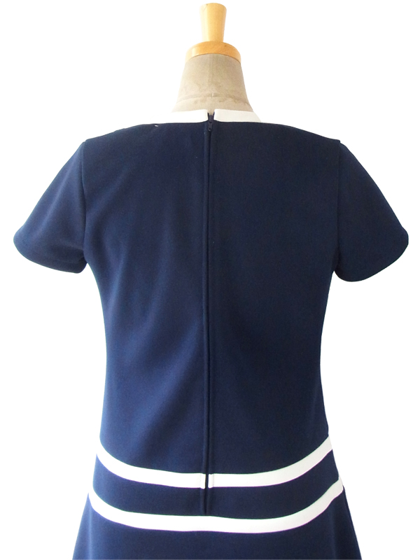 【美品】jeweltrash ワンピース　マスタード×ブルー　モッズ　レトロ　M セール】 Luz solar レースワンピース （ロング・マキシ丈