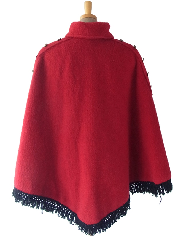 送料無料】ロンドン買付 60年代製 レッド X ゴールド飾りボタン