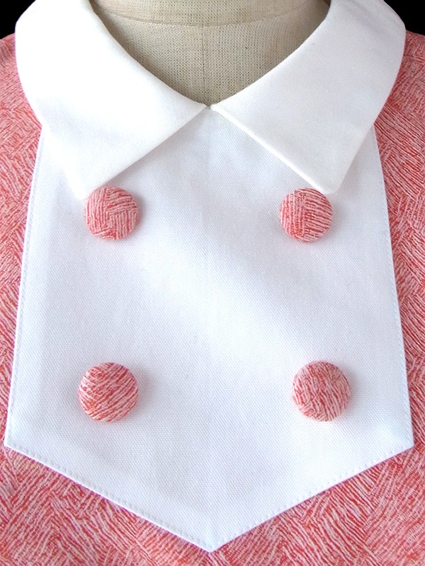 未使用品　デッドストック レッド X ホワイト おとなかわいい上品ワンピース 15OD1217