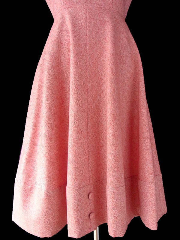 未使用品　デッドストック レッド X ホワイト おとなかわいい上品ワンピース 15OD1217