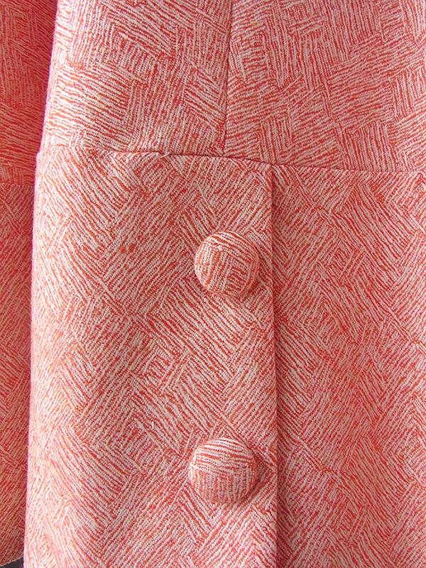 未使用品　デッドストック レッド X ホワイト おとなかわいい上品ワンピース 15OD1217