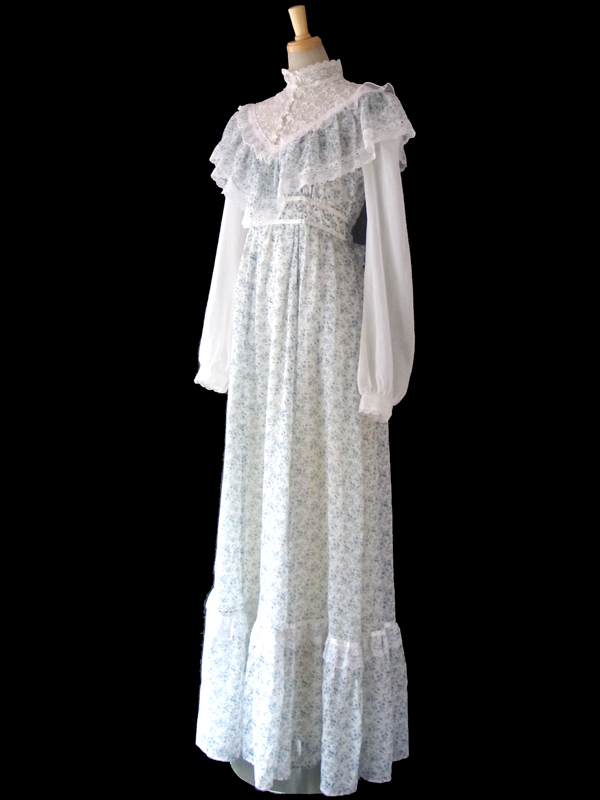 【限定セール】GUNNE SAX 70年代 ホワイトワンピース ビンテージ