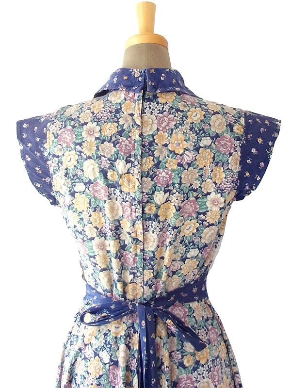 送料無料】ロンドン買い付け 60年代製 カラフル花柄 X
