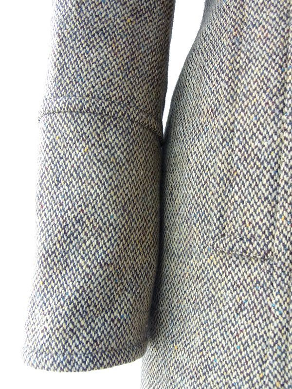 ヨーロッパ古着 ロンドン買い付け Paul Costelloe カーキ X ウール ツイード ジャケット コート 17BS108