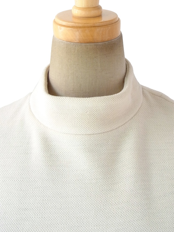 ヨーロッパ古着 ロンドン買い付け 60年代製 アイボリー X ツイード生地 切り返し ヴィンテージ ウール ワンピース 17BS122