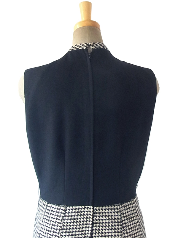 ヨーロッパ古着 ロンドン買い付け 60年代製 モノトーン X 千鳥格子 ウール ジャケット・ワンピース セットアップ 17BS224