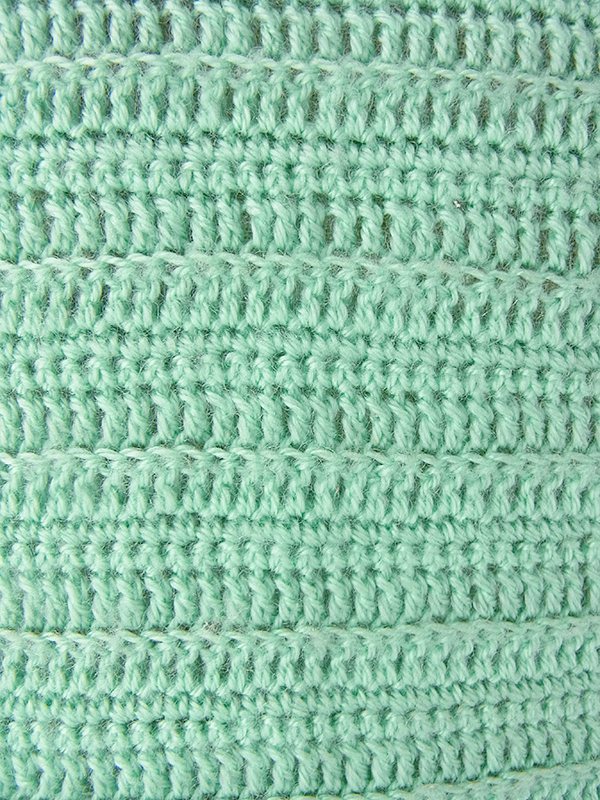 ヨーロッパ古着 フランス買い付け 60年代製 ペールグリーン X 編み方切り替え ニット ワンピース 17FC407