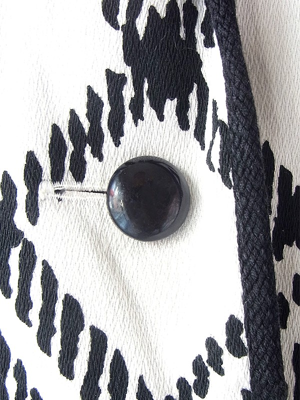 ヨーロッパ古着 ロンドン買い付け 70年代製 モノトーン X チェック柄 ボックスプリーツ ワンピース 18BS107