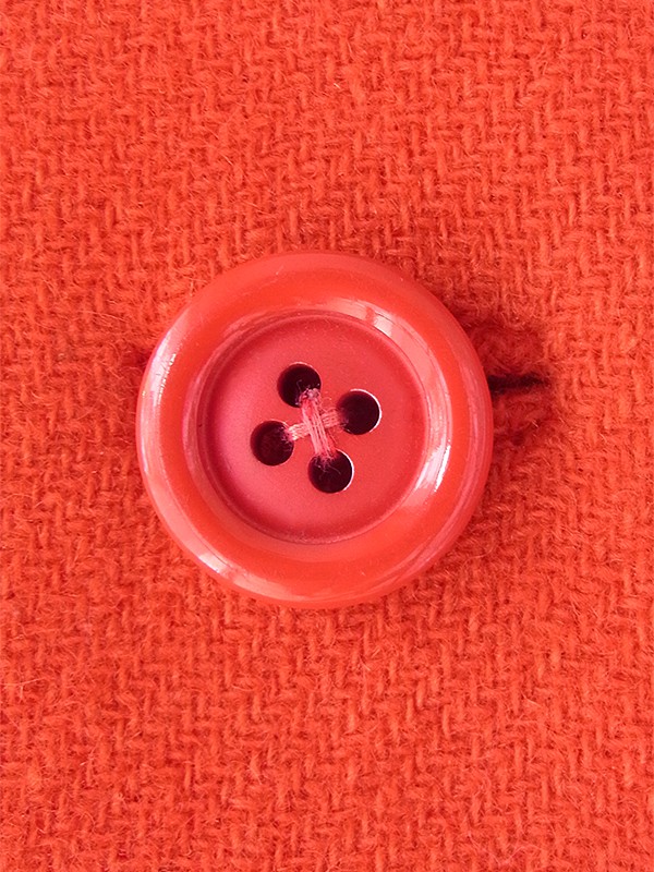 ヨーロッパ古着 フランス買い付け 60年代製 レッド X Aライン ヴィンテージ ウール コート 18FC003