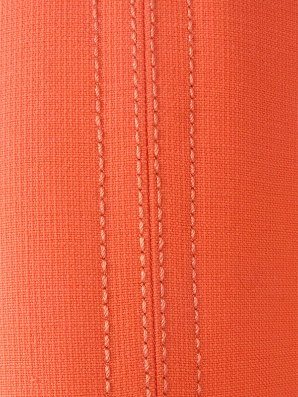 ヨーロッパ古着 フランス買い付け 60年代製 オレンジ X ビッグステッチ ウール ジャケット・ワンピース セットアップ 18FC009