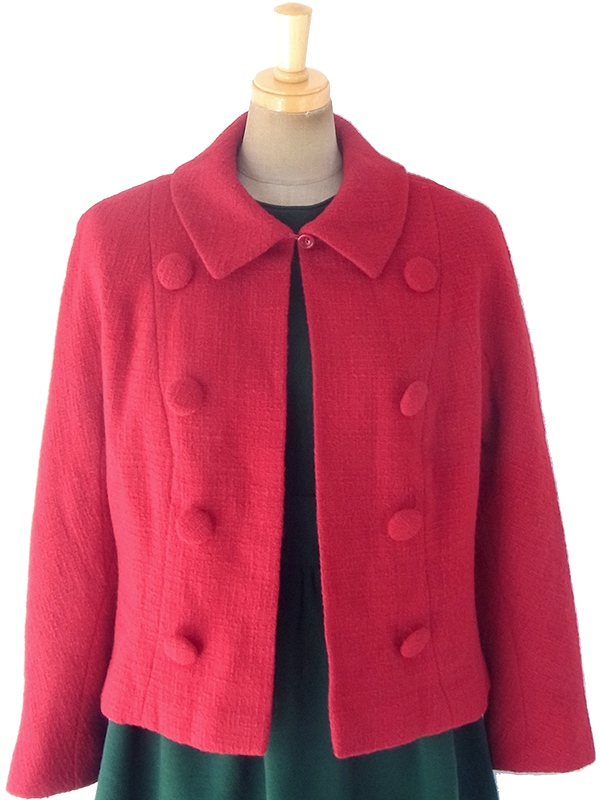 送料無料】60年代フランス製 VOGUE PARIS ORIGINAL レッド X