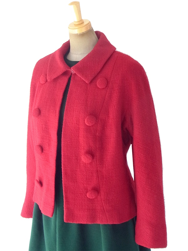 【返品交換不可】 送料無料】60年代フランス製 VOGUE X レッド ORIGINAL PARIS トップス