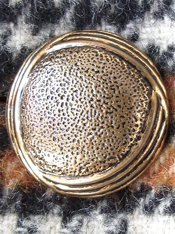 ヨーロッパ古着 ロンドン買い付け 60年代製 タータンチェック X マフラー風デザイン フリンジ付き ウール コート 18SR011