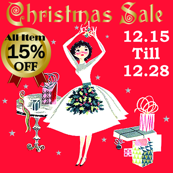 2025クリスマスセール！レディース全品15%オフ！