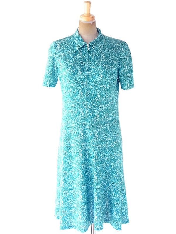 ヨーロッパ古着】ロンドン買い付け 70年代製 ターコイズブルー X