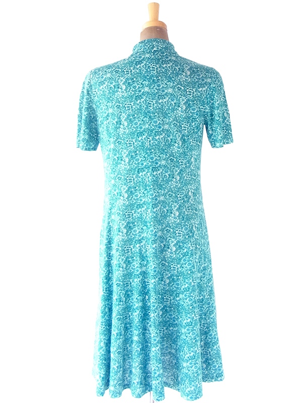 vintageヴィンテージワンピース70s花柄長袖レトロサイケヨーロッパ海外古着 vintageヴィンテージワンピース70s花柄長袖レトロサイケフランス