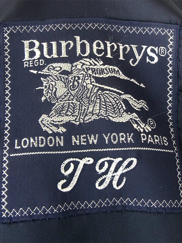 ヨーロッパ古着 ロンドン買い付け Burberry's PRORSUM バーバリー ネイビー X 厚手 カシミア混ウール コート 20BS201