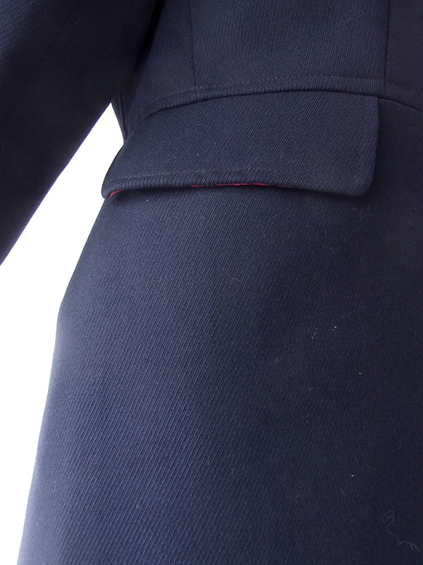 ヨーロッパ古着  60年代イギリス製 ネイビー X 襟 ベロア生地切り返し ウール ジャケット 20BS204