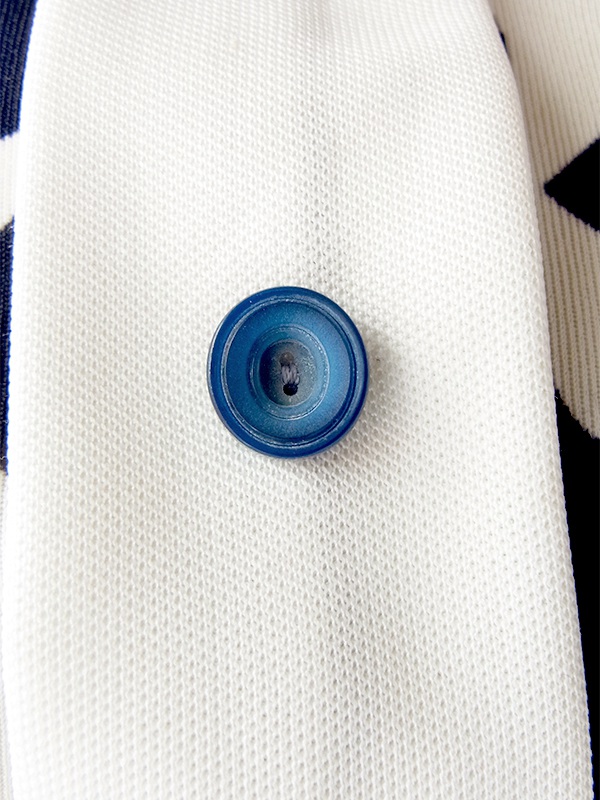 ヨーロッパ古着 フランス買い付け 70年代製 2トーン X レトロ柄 ヴィンテージ ワンピース 20FC003