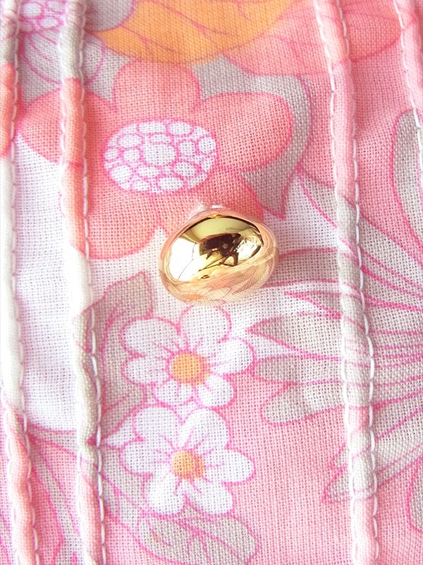 ヨーロッパ古着 ロンドン買い付け 60年代製 ピンク X オレンジ 花柄 タック・ステッチデザイン ワンピース 20FC009