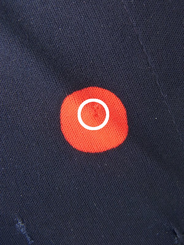 【ヨーロッパ古着】フランス買い付け 70年代製 ネイビー X レッド・ホワイト・ゴールド 水玉 巻きワンピース 20FC017【おとなかわいい】