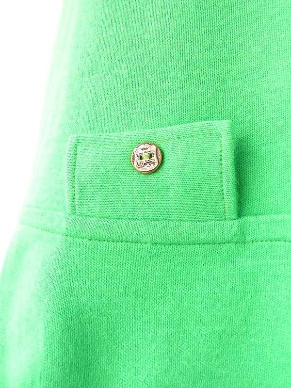ヨーロッパ古着 フランス買い付け 60年代製 ライムグリーン Aライン ウール ワンピース 20FC504
