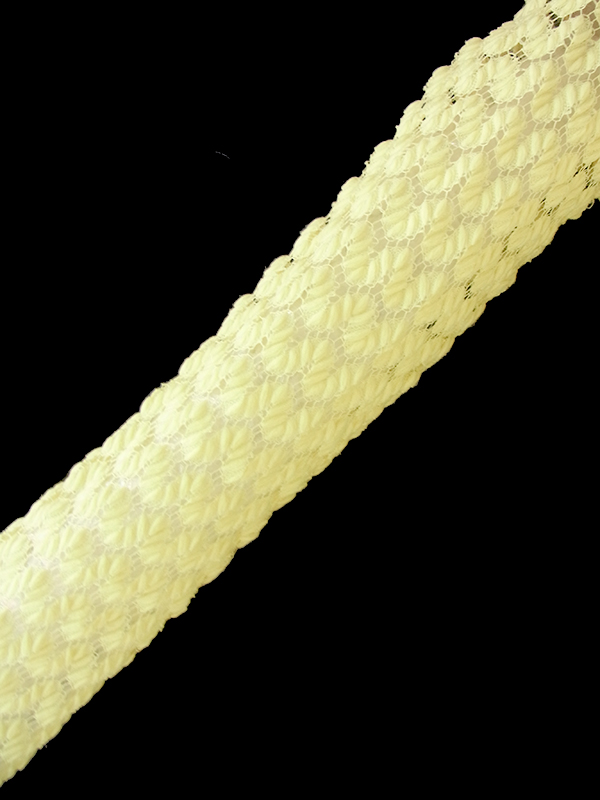 ヨーロッパ古着 ロンドン買い付け 70年代製 イエロー X レース編み アンブレラプリーツ マキシ ワンピース 20OM207