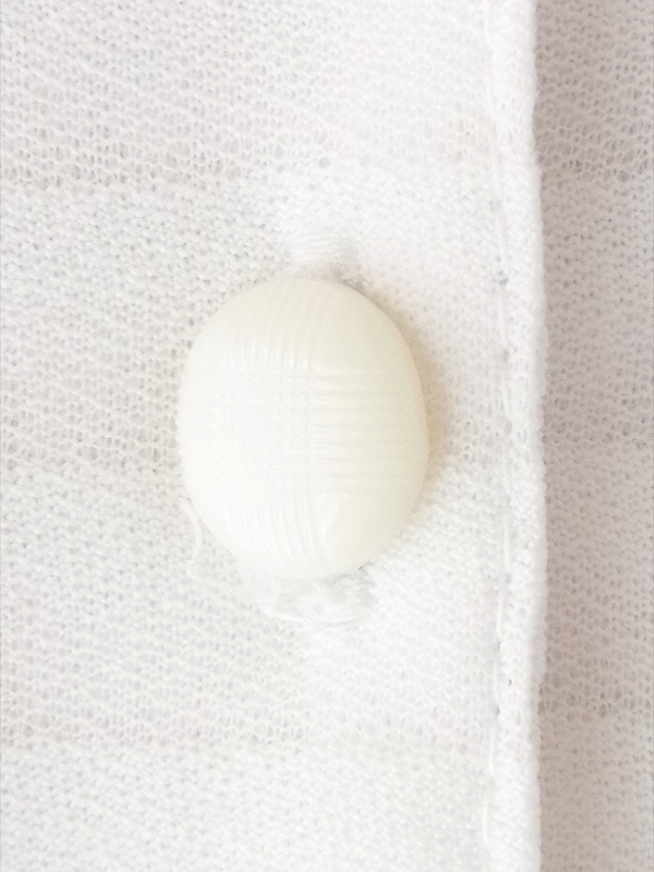 ヨーロッパ古着 フランス買い付け 70年代製 ホワイト X ボーダー 共布ベルト付き ヴィンテージ ワンピース 21FC120