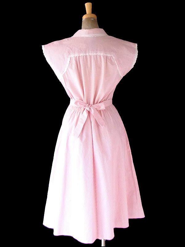 PM 花柄ワンピース 小花柄 半袖 ガーリー 80年代 古着 ヴィンテージ ピンク レディースL 中古 n036544 レディース古着 ヨーロッパ古着  | dress by 2CO
