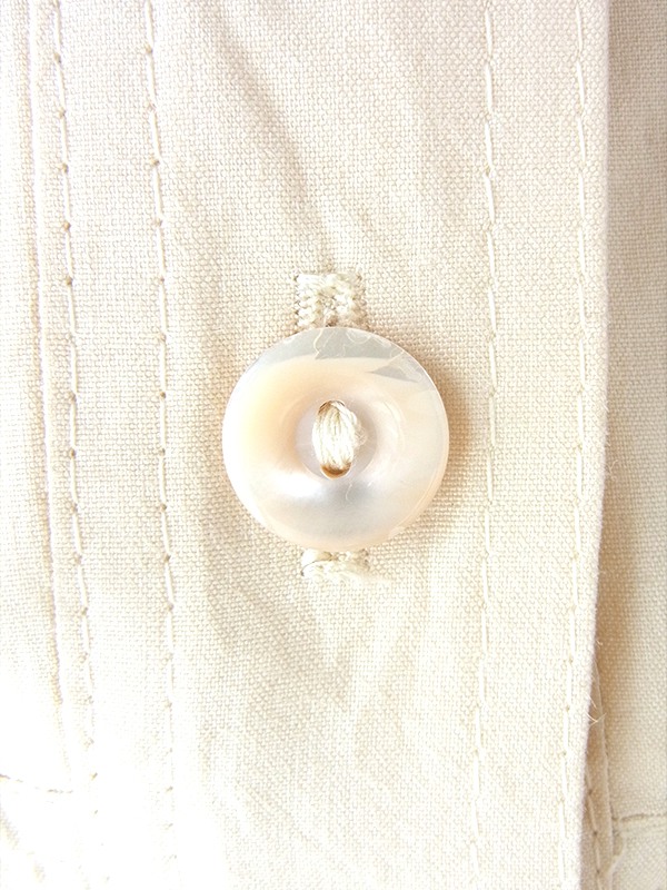 ヨーロッパ古着 ロンドン買い付け オフホワイト X 花柄レース ヴィンテージ ワンピース 22OM107