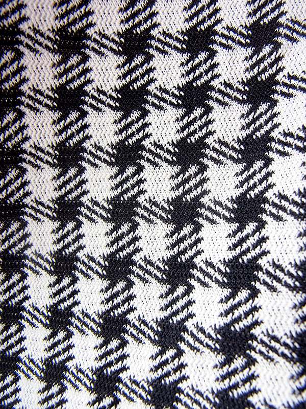 ヨーロッパ古着 ロンドン買い付け 70年代製 レッド X モノトーン シェパードチェック 切り返し ヴィンテージ ワンピース 22OM303