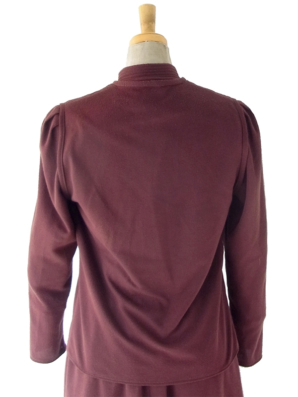 ヨーロッパ古着 フランス買い付け 70年代製 ブラウン X ワンピース・ヴェスト セットアップ 23FC405