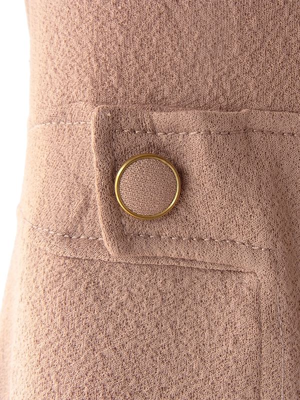 ヨーロッパ古着 ロンドン買い付け 70年代製 ブラウン X　レトロデザイン ワンピース 24OM037