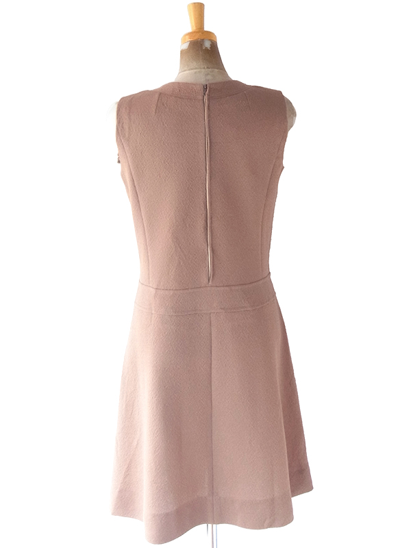 ヨーロッパ古着 ロンドン買い付け 70年代製 ブラウン X レトロデザイン ワンピース 24OM037