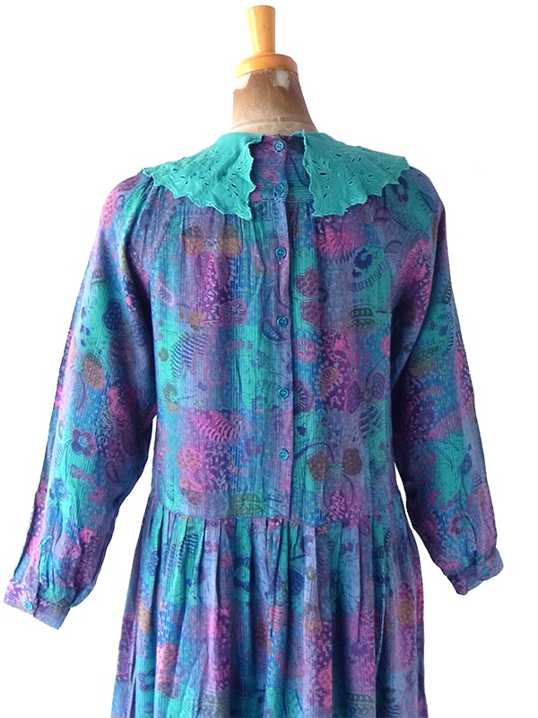 送料無料】フランス買い付け 60年代製 ターコイズブルー X