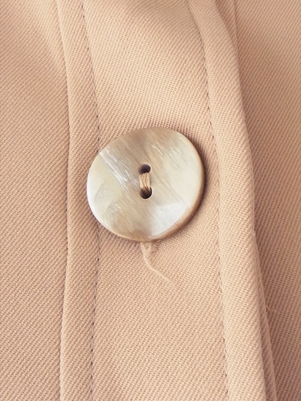 【送料無料】フランス買い付け 60年代製 ライトベージュ X 着脱可能なフード ヴィンテージ コート 25FC121【ヨーロッパ古着】