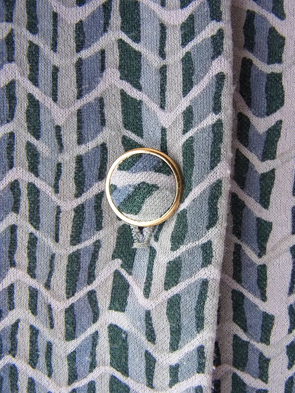 ヨーロッパ古着 60年代フランス製 グレイ X スレート ヘンリボーン柄 ヴィンテージ ワンピース 25FC203