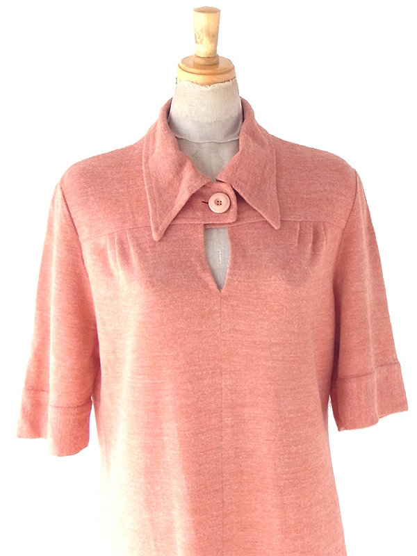 送料無料】フランス買い付け 60年代製 アプリコットピンク