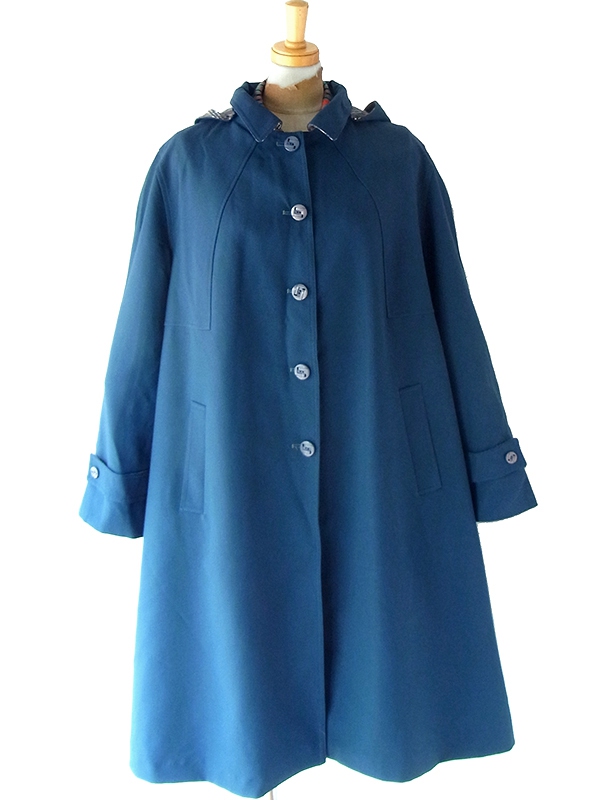 ヨーロッパ古着 70年代フランス製 スレート X フード着脱可能 ヴィンテージ コート 25FC307