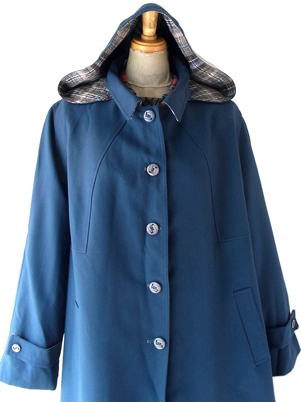 ヨーロッパ古着 70年代フランス製 スレート X フード着脱可能 ヴィンテージ コート 25FC307