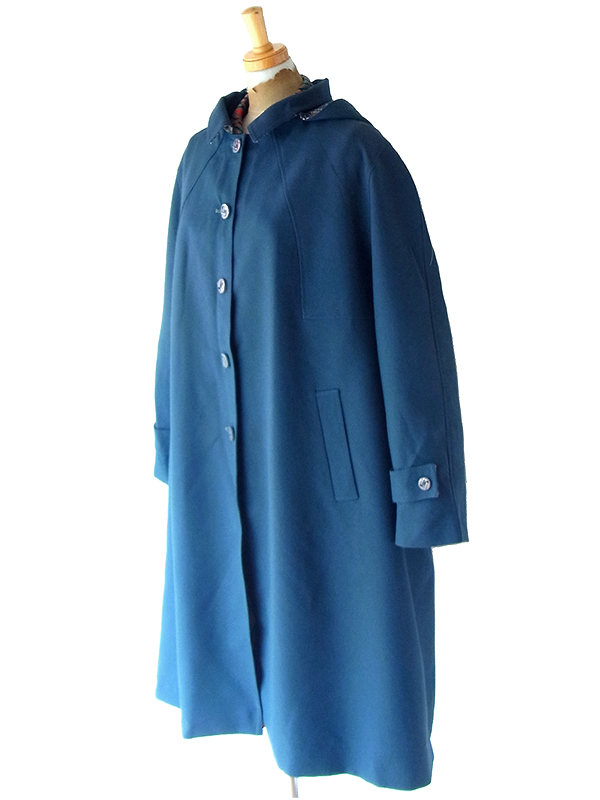 ヨーロッパ古着 70年代フランス製 スレート X フード着脱可能 ヴィンテージ コート 25FC307