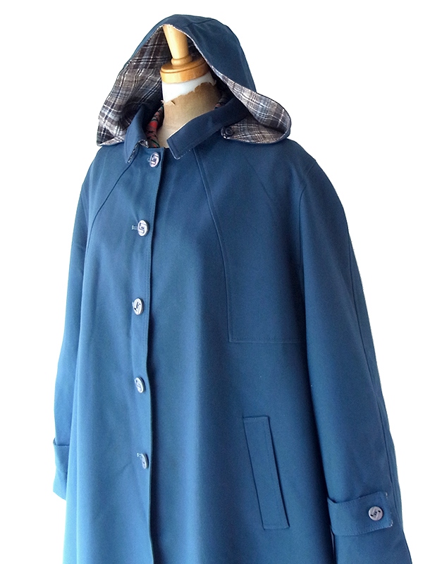 ヨーロッパ古着 70年代フランス製 スレート X フード着脱可能 ヴィンテージ コート 25FC307