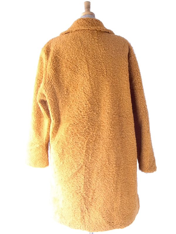 ヨーロッパ古着 70年代イタリア製 ハニーイエロー X カールボア コート 25FC309