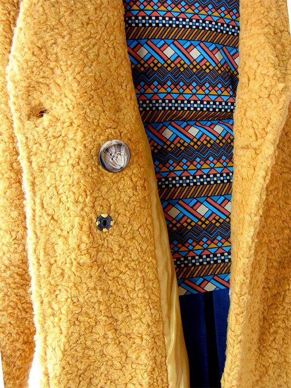 ヨーロッパ古着 70年代イタリア製 ハニーイエロー X カールボア コート 25FC309