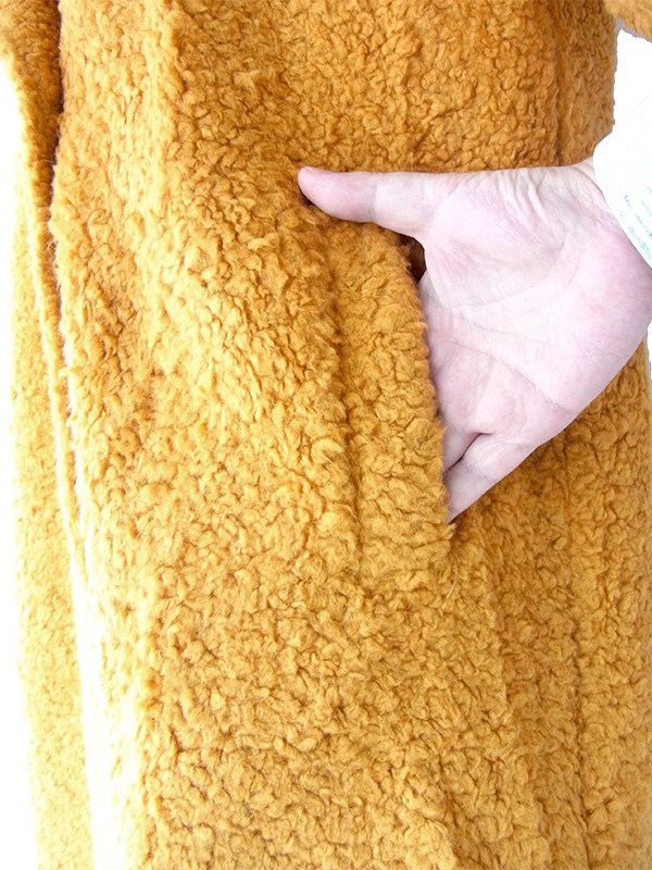 ヨーロッパ古着 70年代イタリア製 ハニーイエロー X カールボア コート 25FC309