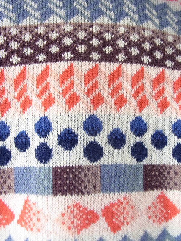 送料無料】KENZO PARIS マルチカラー 総柄 ハイネック ヴィンテージ