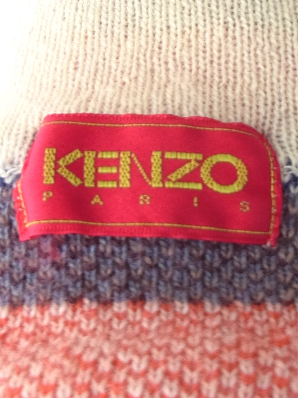 送料無料】KENZO PARIS マルチカラー 総柄 ハイネック ヴィンテージ