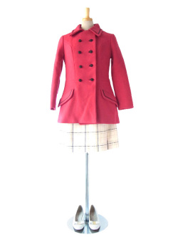 スウィンギン・ロンドンなカラーリングとデザインが最高にキュートな６０年代製コートジャケット